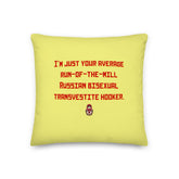 Russian Bisexual Transvestite Hooker Pillow
